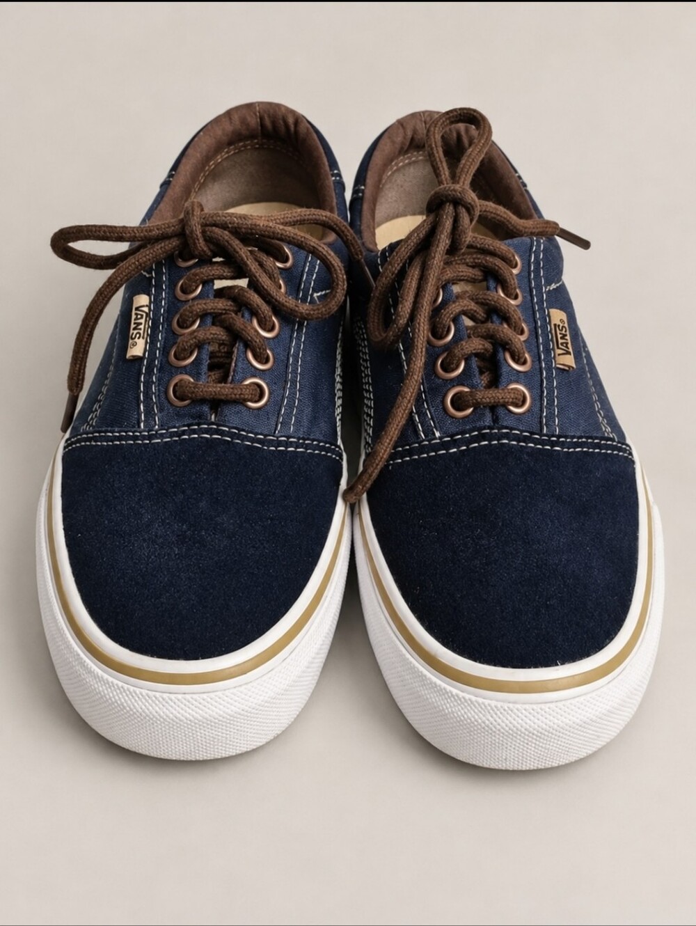 Vans Rowley Solos 66/99 Geoff Rowley Dress Blues Brown Skate Shoes Men’s 6.5